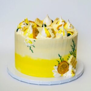 Lemon elderflower cake