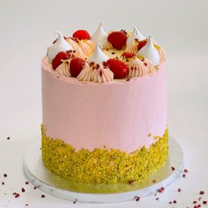 Pistachio Raspberry cake